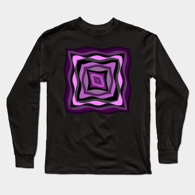 Stylish square wave pattern design Long Sleeve T-Shirt by Pikmi